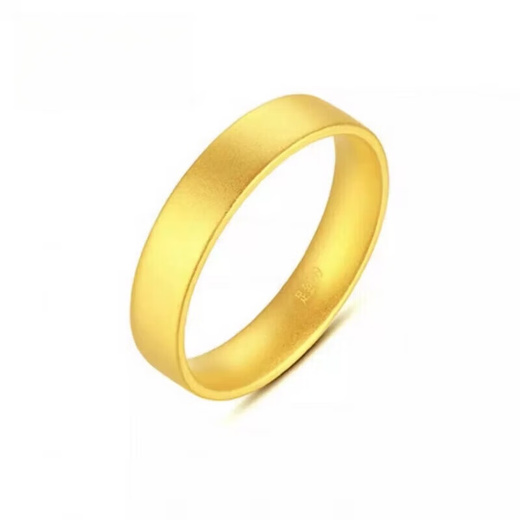 Lan Lian gold-wrapped gold pure gold 999 ancient ring for men and women 2025 new pure gold ring ring gift for girlfriend, gold 0.4 grams - size 8