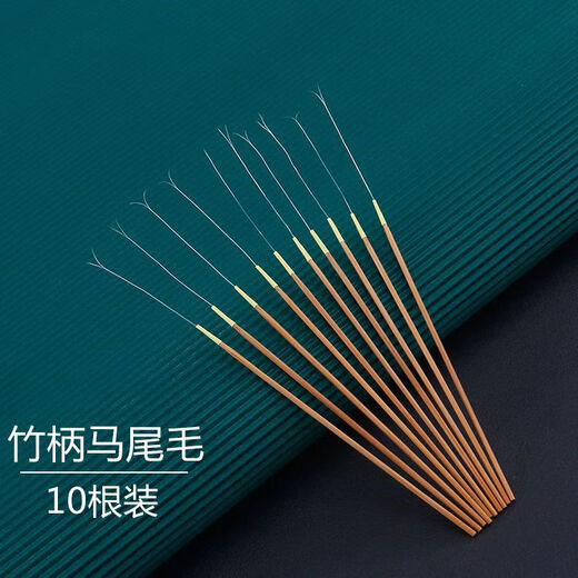 Shantou Lincun ear picking tools silver needle goose feather stick chicken feather stick horsetail hair stick ear picking set ear picking spoon silver needle handle crane feather stick 100 pieces