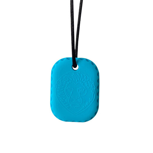 Silicone teether pendant necklace baby soothing chewing molar stick anti-biting hand food grade chewing glue red 1 piece