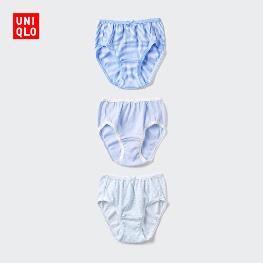 Uniqlo Kinderkleidung Mädchen Shorts/3-teilige Mädchen bequeme Unterwäsche480845 60 hellblau 160
