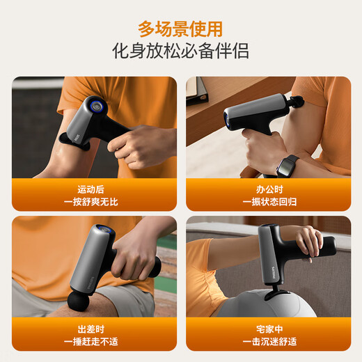 Philips Fascial Gun Full Body Muscle Massager Portable Professional Grade Shoulder, Neck, Waist and Leg Fascial Gun Home Fitness Relaxation Practical New Year’s Day Gift for Boyfriend and Girlfriend on Birthday Upgraded Dual Mode Large Thrust-3204G