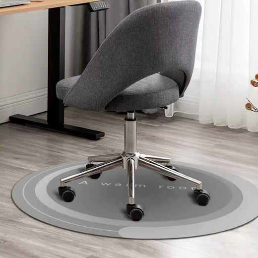 Yusenyi swivel chair chair floor computer foot pad mat carpet round study roller study chair non-slip floor protection mat simple Nordic green 100 pieces diameter 100CM (wear-resistant and scratch-resistant to protect the floor)