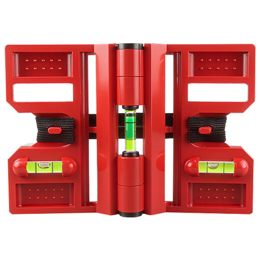 JiGong foldable column level vertical with soft magnet woodworking decoration building steel structure level ruler with strap red foldable level