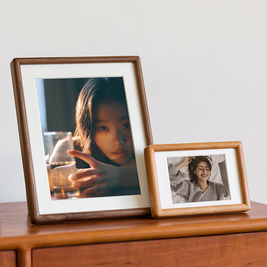 Uncle Lu a4 photo frame empty frame teak solid wood table high-end simple creative photo frame wooden picture frame framed self-installation