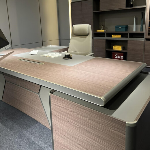 Light luxury boss desk, simple, modern, high-end and atmospheric, general manager, chairman, president desk and chair combination, executive desk, size customization (contact customer service)