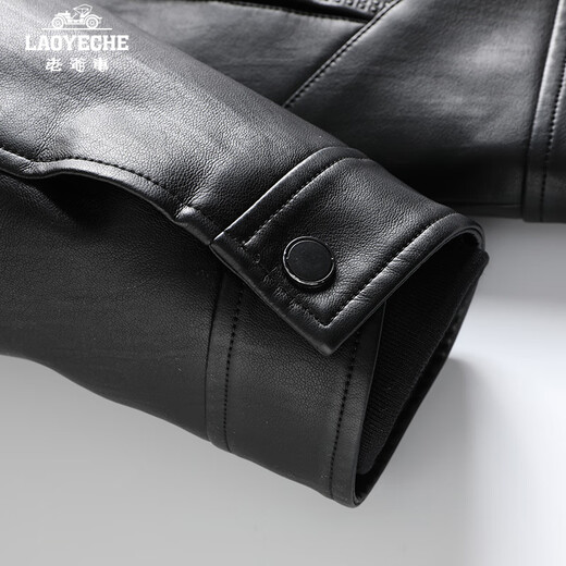 Classic Car (LAOYECHE) Removable Dad's Leather Jacket Men's Autumn and Winter Thickened Warm Middle-aged Short Jacket Jacket Men's Clothing
