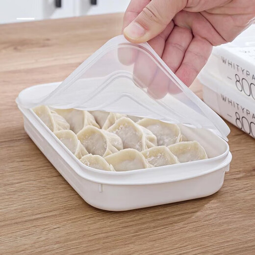 Home KATEI STORY Dumpling Box Food Grade Special Dumpling Storage Box Small Size Refrigerator Can Use Food Grade Freezing Quick Frozen Water Dumpling Box Small Size 2 Pieces 1 Layer