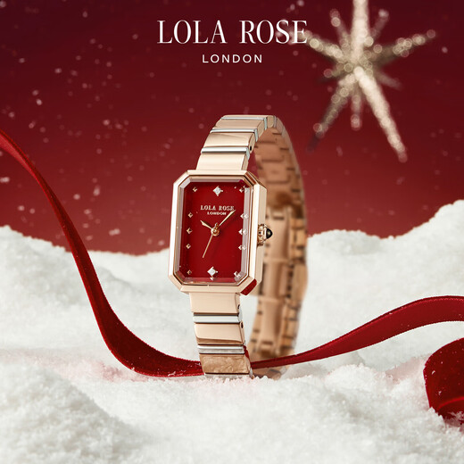 LOLA ROSE Lucky New Product Carnelian Sugar Cube Watch Girl Birthday Gift New Year's Day Gift for Girls
