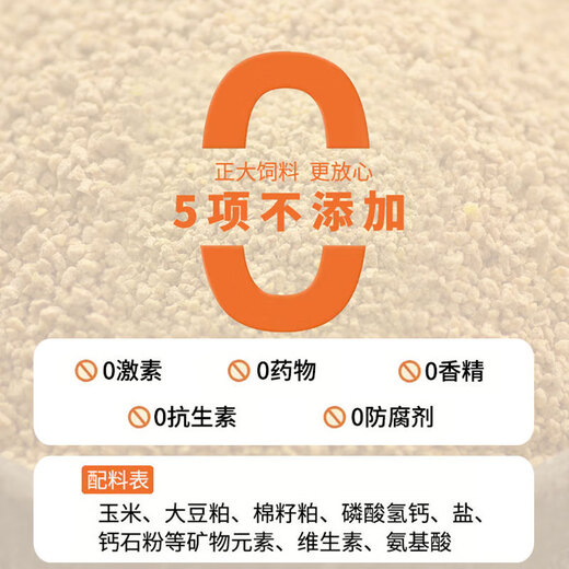 Zhengda 510 freshly hatched chicken feed, specially designed for 0-3 weeks of opening, small particles, high protein broiler breeding, Zhengda 523 medium chicken feed original package 5Jin Jin is equal to 0.5kg