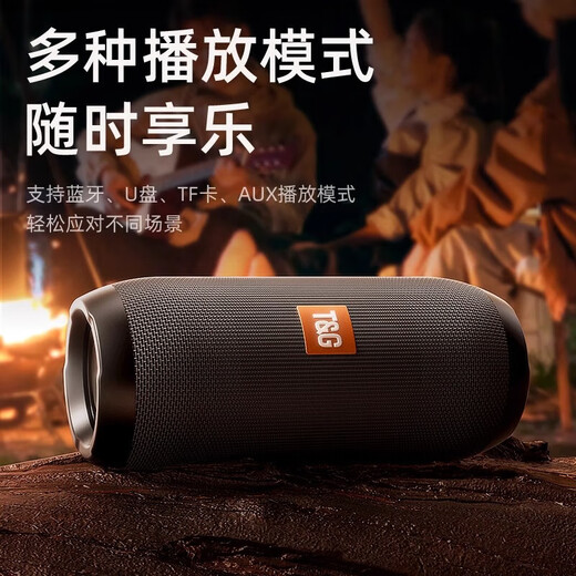 Elafo 2026 latest Bluetooth speaker portable audio outdoor subwoofer small speaker home desktop wireless audio home plug-in card high quality long-lasting battery life cool black ultimate version 9D surround subwoofer + 360 panoramic stereo sound