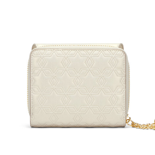 Cnoles Wallet Women 2025 High-End-Sinn für weibliche Münzen Brieftasche Multifunktionskarten-Karten-Tasche Kupplung Tasche Herzfeste Lehrertag Geschenk für Freundin Fantasy Farbe Weiß-Neues praktisches Geburtstagsgeschenk für Frau