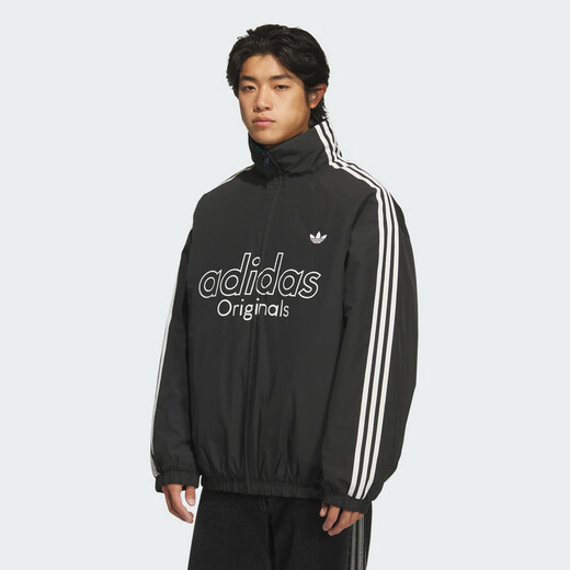 Adidas Clover Series Men's M REV JKT Short Cotton Jacket KS5954 Black S