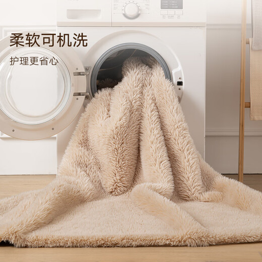 Dajiang bedside carpet bedroom high-end dressing room long thick plush cushion bedside carpet 60x160cm