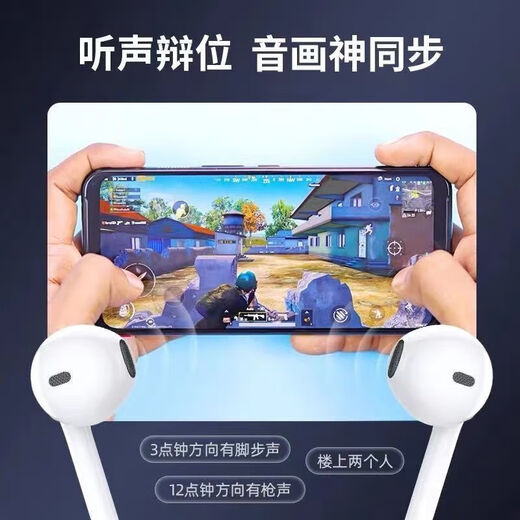 Hot-selling wired earphones semi-in-ear 3.5mm round hole type-c flat mouth suitable for Huawei Apple oppovivo Xiaomi with microphone karaoke digital audio fully compatible typec interface-PER diaphragm with microphone without tuning-digital audio