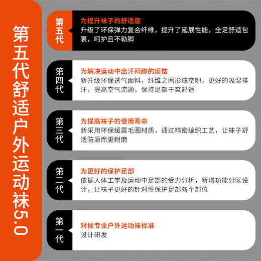 TFO fifth generation outdoor socks professional marathon running socks hiking mountaineering sports socks 2902430 women's white