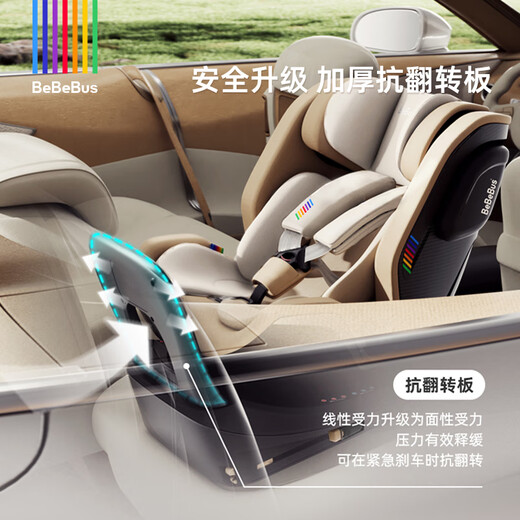 Bebebus child safety seat pilot car for 0-8 years old baby car 360 degree rotation Qianyanhui
