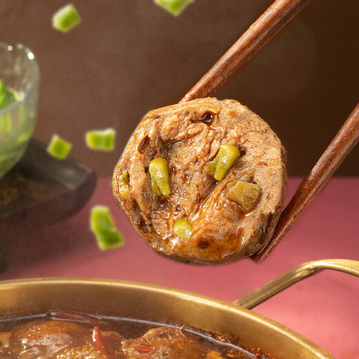 Chaoting Gongcai Beef Balls 200g*5, knusprig und zäh, Chaoshan Specialty Hot Pot BBQ Oden Neujahrsprodukt