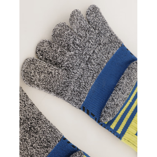 HL 7 7A anti-odor men's sports toe socks autumn and winter towel bottom thickened split toe running socks basketball / 1 black 1 blue 1 white 3 pairs, one size fits all, 39-44 yards, buy 2 orders and get 1 pair of the same style