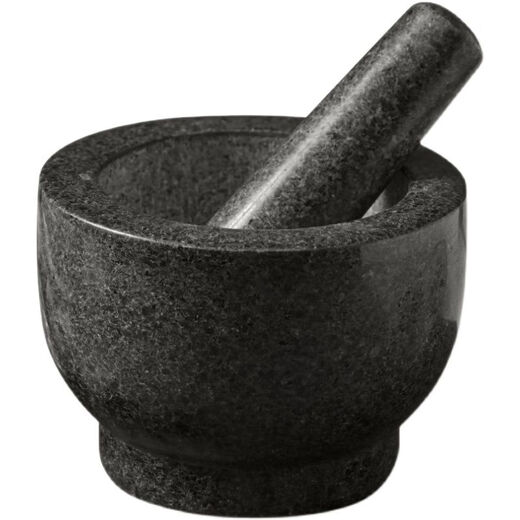 Bodenju natural stone garlic pounder stone mortar pounder medicine jar grinder household garlic mortar peeling garlic garlic press garlic paste large stone mortar with lid