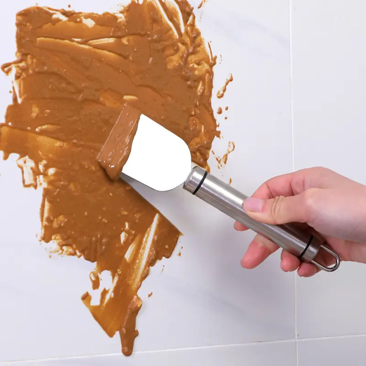 304 stainless steel multi-purpose cleaning scraper kitchen refrigerator tile spatula floor seam glass glue removal spatula 1 stainless steel spatula