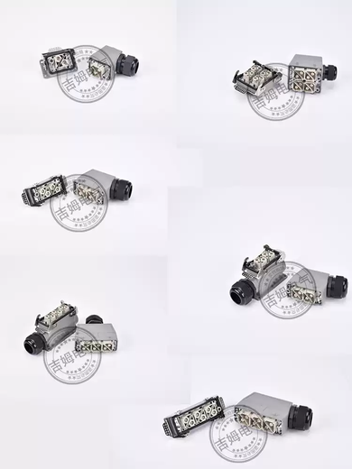 Heavy duty connector high current high power high voltage 4 core 6 core 8 core 100A open hole installation surface waterproof plug 6 core 100A single buckle side outlet with cover single core 10