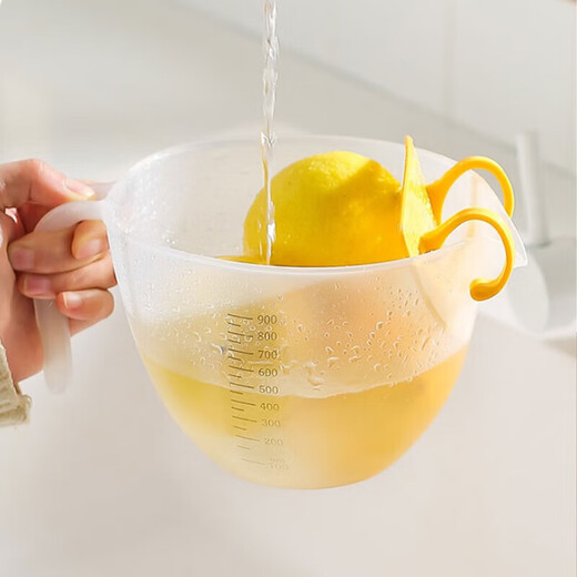 Rice harvesting kitchen rice cleaning artifact household baking soy milk egg liquid colander filter cup drain bowl rack washing rice sieve rice cleaning basin 1 pack 900ml