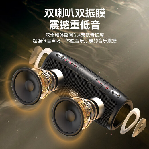 索爱（soaiy）S36MAX旗舰款大功率无线蓝牙音箱户外露营便携音响广场舞车载电脑低音炮收款U盘高音质礼物小音响