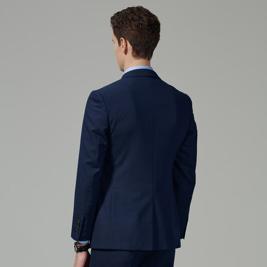 JODOLL men's 25 new autumn 100% sheep wool suit business workplace formal suit suit navy blue S 46A / pants size remarks inventory details please contact customer service