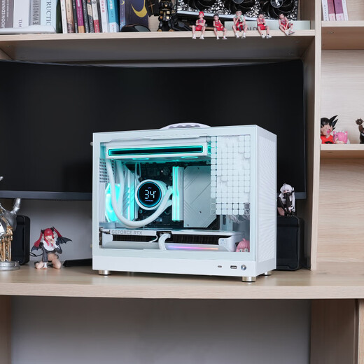 AMD R5 9600X/RX9070XT/RTX5060TI/5070 Hanajiao mini pure white mini host ITX assembly computer desktop computer host desktop AIPC computer configuration 丨 R5 9600X/core display/16G/512G