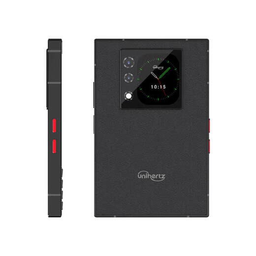 Unihertz Titan 2 Titan 2 large square screen smartphone secondary screen back screen dual SIM dual standby full keyboard ultra-thin business phone black 12GB+512GB (National Bank version)