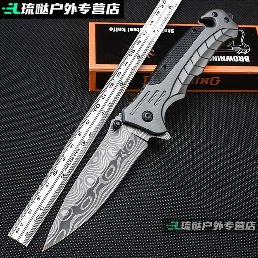 Dion Swiss sergeant's knife self-defense cold weapon knife sharp heavy-duty knife portable military special blade dark gray