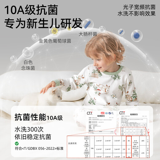 Betis children's pajamas set spring and autumn new style boys and girls baby skin-friendly home clothes pure cotton long-sleeved Category A