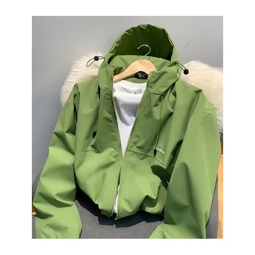 Shan Ye Avocado Green Soft Shell Jacket Men's and Women's Outdoor Sports Mountaineering Cycling Suit American Workwear Jacket Fruit Green Upgrade S