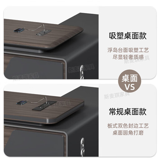 Boss desk, office desk, light luxury blister desktop, president desk, executive desk, simple modern manager desk, 1.8m boss desk, ordinary desktop