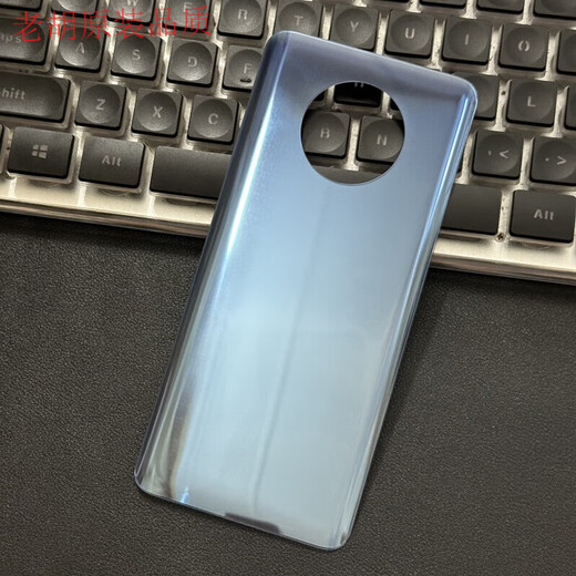 Original suitable for OnePlus 7t glass back cover 1+7T back shell mobile phone battery cover back screen shell repair Ice Blue tempered glass back cover / high quality OnePlus One Plus