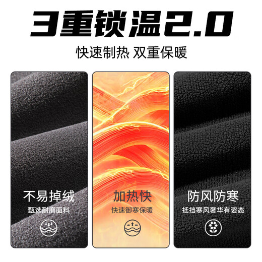 Warrior Casual Pants Men's Versatile Sports Pants Men's Trendy Loose Pants Autumn and Winter Warm Slim-fitting Sweatpants YD