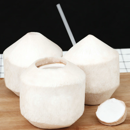 Thai fragrant green coconut fresh coconut whole box peeled pregnant women milk fragrant coconut large fruit Thai green coconut 9 pack single fruit 700-900g