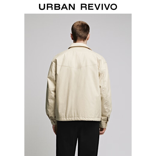 UR new winter men's casual workwear style pocket loose cotton jacket UUV150021 Khaki M