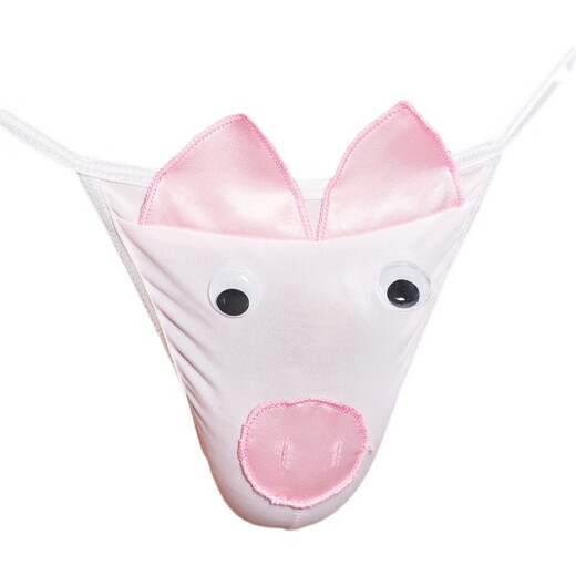 Men's thong hollow U-shaped sexy temptation pink Pig Man style men's sexy underwear adult products Pig Man pink 11056 one size