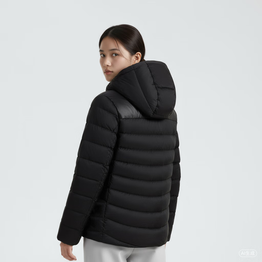 Adidas Women's Hooded Winter Warm Outdoor Leisure Sports Down Jacket L