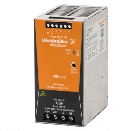 Weidmüller switching power supply PRO ECO MAX 72/120/240/480/960W 24V card rail type PROMAX960W24V40A