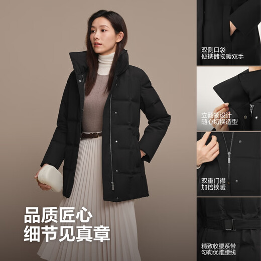 Bosideng Winter Down Jacket Goose Down Women's Business Thickened Lapel Gift Jacket Mall Best Selling New Year Red Jacket