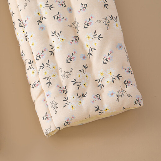 Cotton chant pure cotton handmade cotton trousers thick high waist elastic band home cotton trousers women's winter warm quilted cold-proof trousers leaf plum powder M recommended 90-100Jin Jin equals 0.5 kg