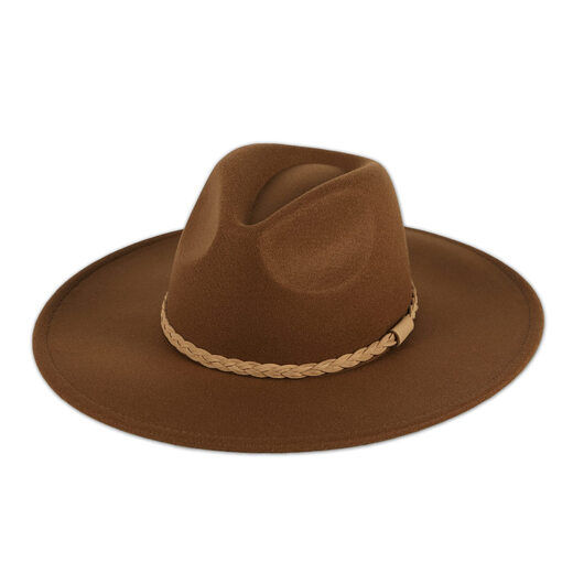 Hadley WrenWren Stella Wide Brim Fedora Hat Women's Brown One Size