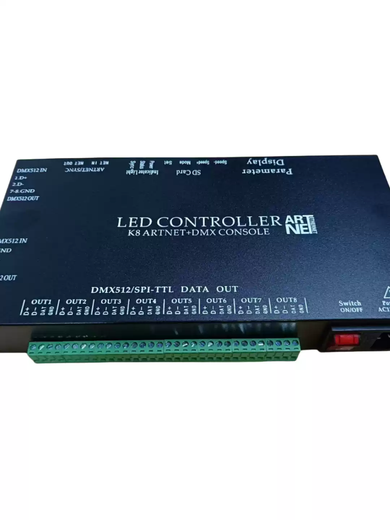 Led magic light controller marquee running lights programmable rgb wedding hall KTV banquet hall dedicated T1K music + DMX all-in-one machine