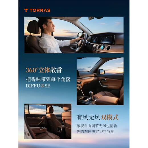 Turas Car Aromatherapy Car Perfume Air Conditioning Outlet Decoration Long-lasting Light Fragrance Special Ornaments for Women and Men Other Fragrances 90.5g 1 Bottle