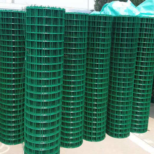 Plastic coated wire mesh, steel wire mesh fence net, guardrail net, anti-rat breeding net, fish pond orchard enclosure net, rust-proof, 1.5 meters high, 6 cm holes, 30 meters long, hardened version