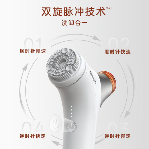 Jingdu K11s facial cleansing instrument for girls and boys, facial automatic foaming cleansing instrument, import and export instrument for girls and boys birthday 520 gifts, pure white