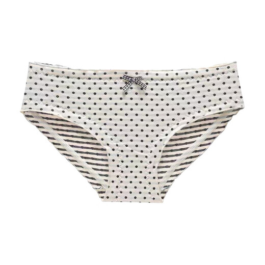 Universal Japanese sweet pure cotton low-waist girls' briefs, comfortable, breathable and simple daily underwear for women, light apricot color, 12% off for purchases of 5 pieces, one size fits all