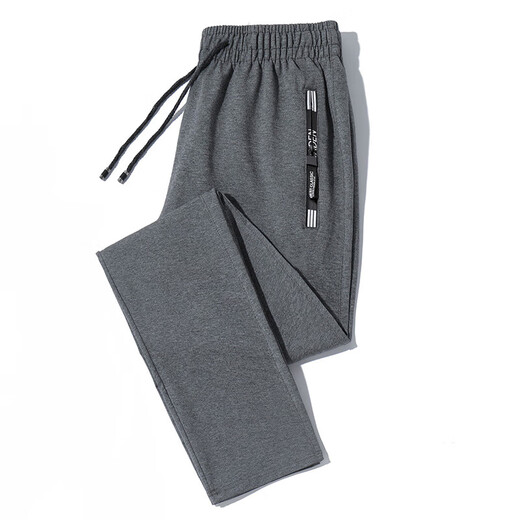 Heilan House (HLA) Spring and Autumn Casual Pants Gray Sweatpants Men's Straight Leg Loose Autumn Loose Sports Pants Versatile Casual Pants Light Gray 6XL